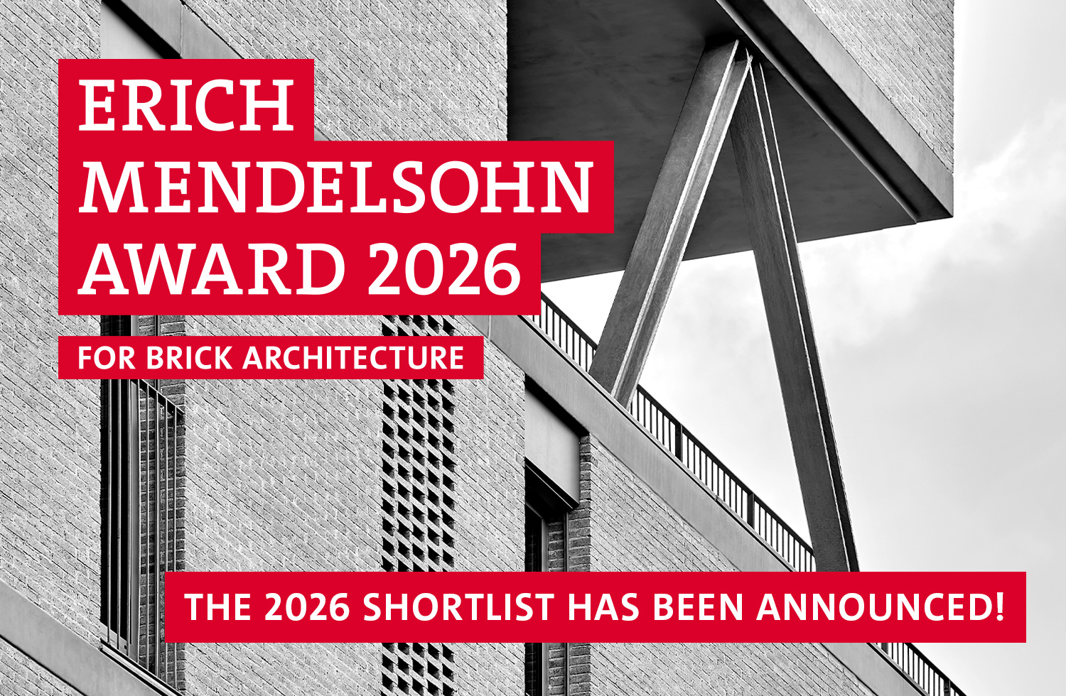 Keyvisual Erich Mendelsohn Award, Shortlist Communication