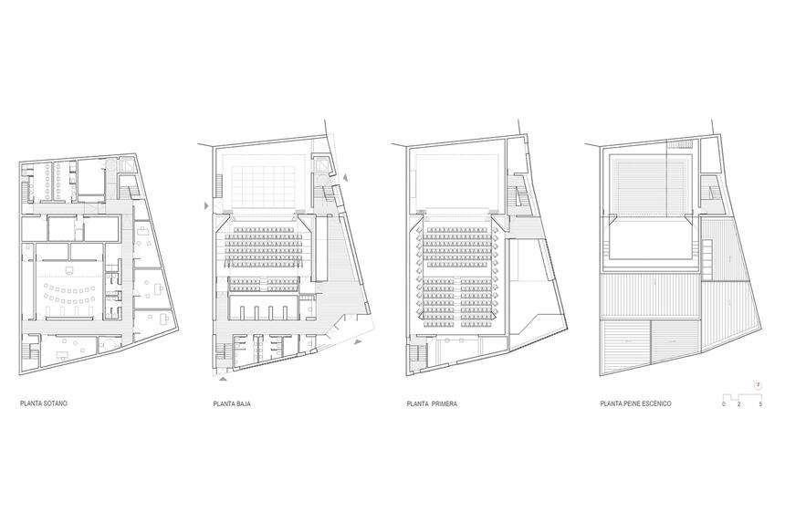 Auditorium Theatre in the old quarter of Illueca