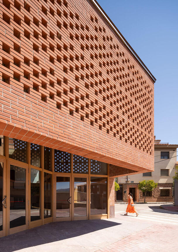 Auditorium Theatre in the old quarter of Illueca