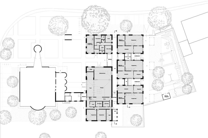 Ersatzneubau Kindertagesstätte und Pfarrsaal St. Konrad