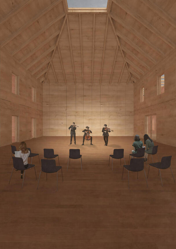 Gebäudevisualisierung Innen: Schloss Neustrelitz – Musikakademie Mecklenburg-Vorpommern