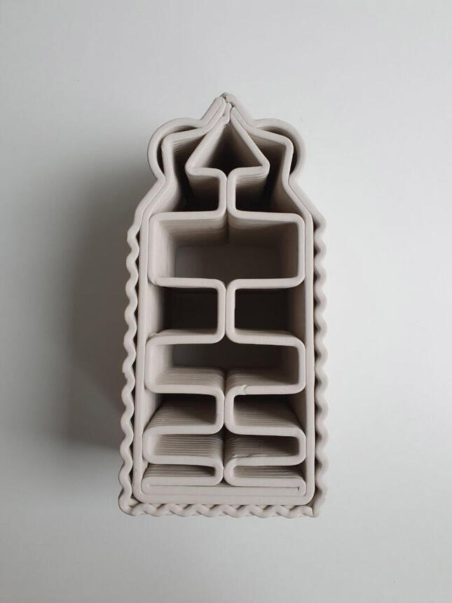 Intervention an der Potsdamer Garnisonkirche, 3D-Druck mit Ton