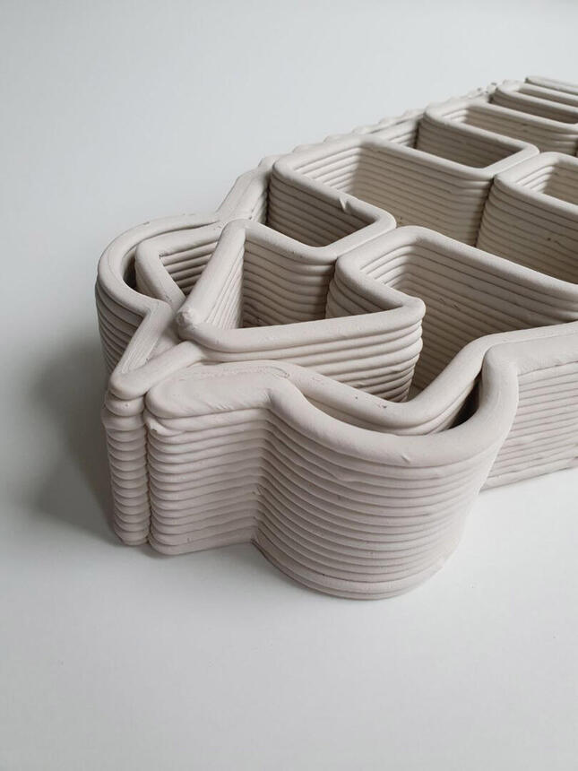 Intervention an der Potsdamer Garnisonkirche, 3D-Druck mit Ton