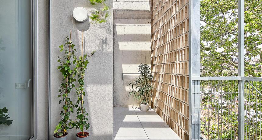 HABITABLE LATTICE (54 Social Housing in Bon Pastor)