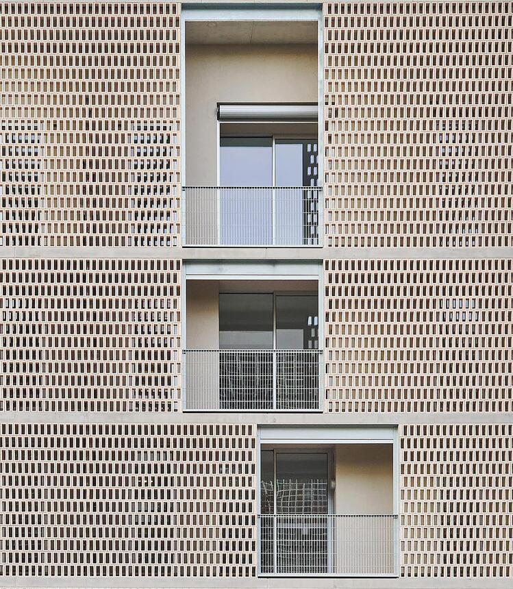 HABITABLE LATTICE (54 Social Housing in Bon Pastor)