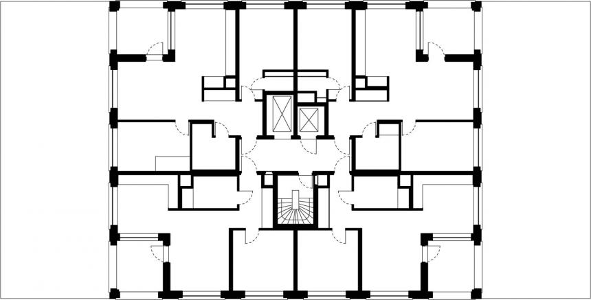 Grundriss OG 6 - 12