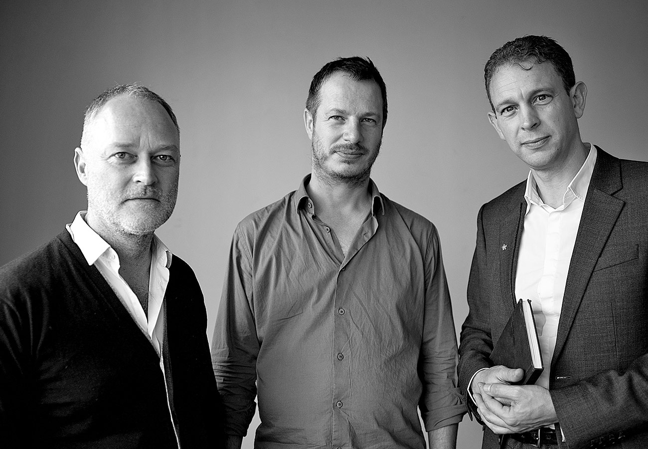 Witherford Watson Mann Architects: Christopher Watson (l.), William Mann (m.) und Stephen Witherford (r.)